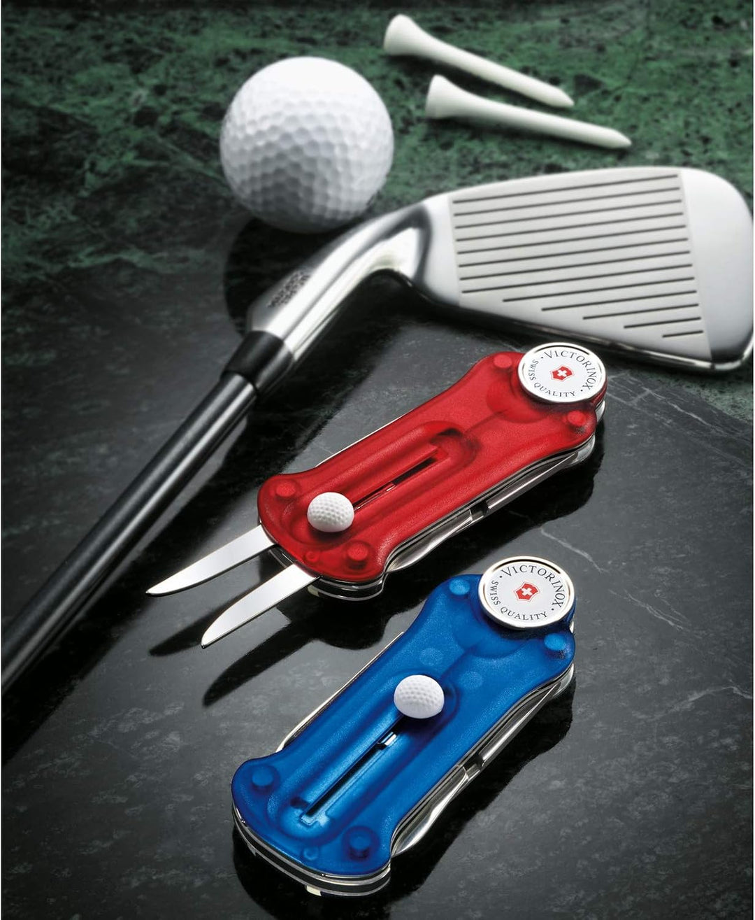 Victorinox, Schweizer Taschenmesser, Golf Tool, Multitool, Outdoor, 10 Funktionen, Klinge, gross, Re