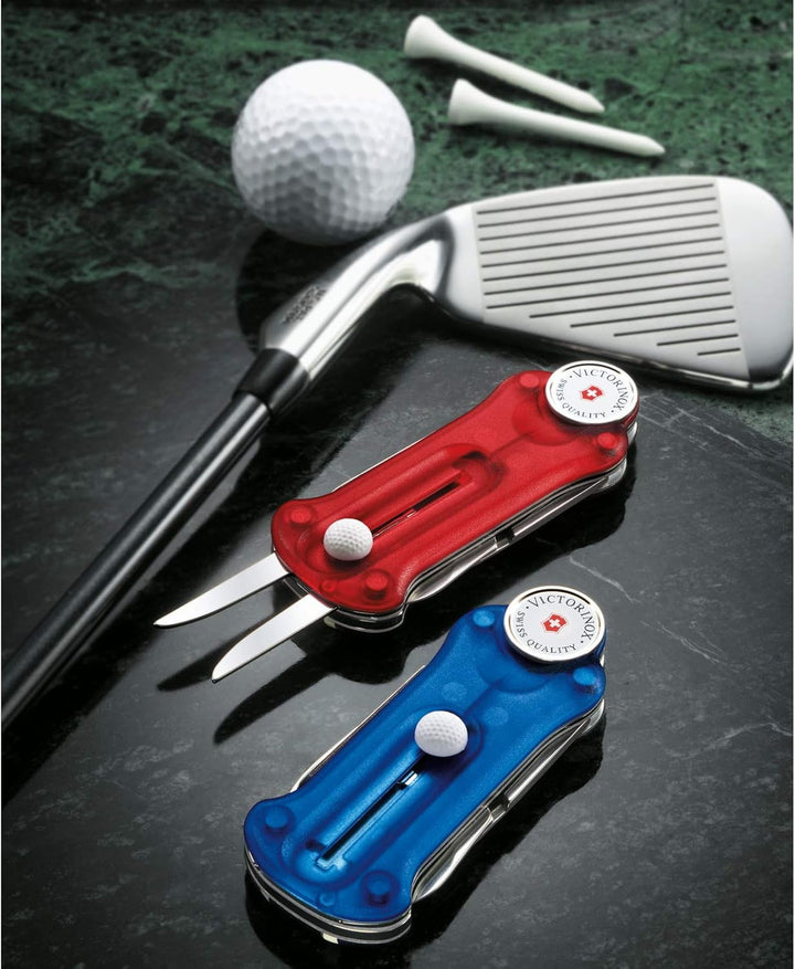 Victorinox, Schweizer Taschenmesser, Golf Tool, Multitool, Outdoor, 10 Funktionen, Klinge, gross, Re