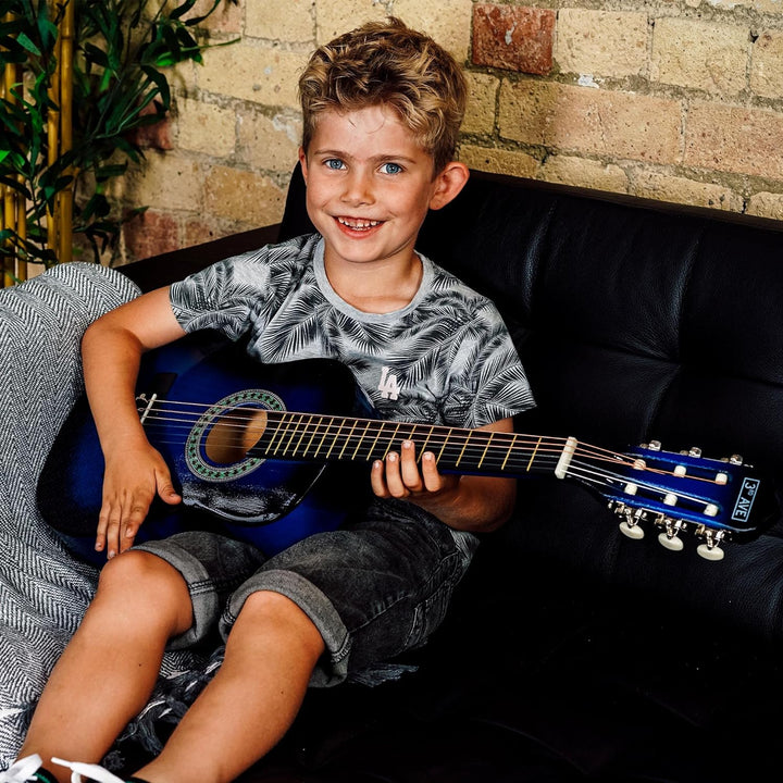 3rd Avenue 1/4 Flamencogitarren-Starterset in Kindergrösse mit Nylonsaiten – mit Tasche, Saiten – in