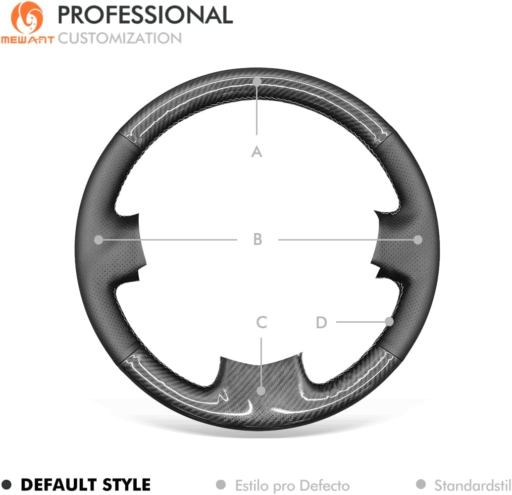 MEWANT Lenkradbezug für Renault Clio 2 2001–2008 / Twingo 2 2007–2014 / Dacia Sandero 2008–2012 für