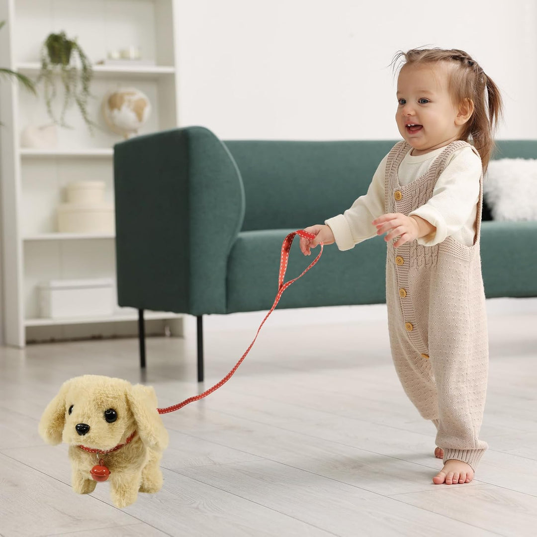 Pelztiere, Laufhunde-Spielzeug, das Laufen, bellen und den Schwanz wippen kann, interaktive elektron