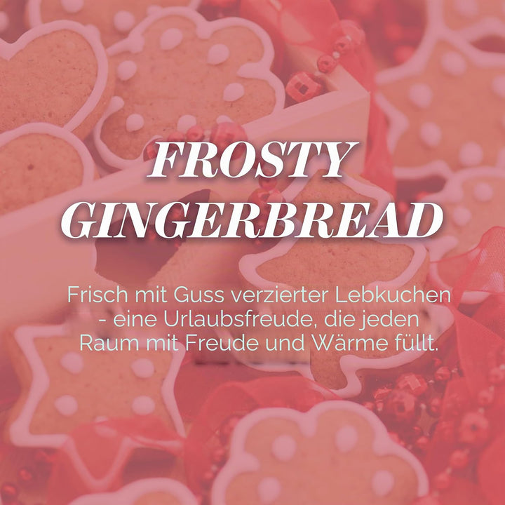 Yankee Candle Duftkerze im Glas (gross) | Frosty Gingerbread | Brenndauer bis zu 150 Stunden, Frosty