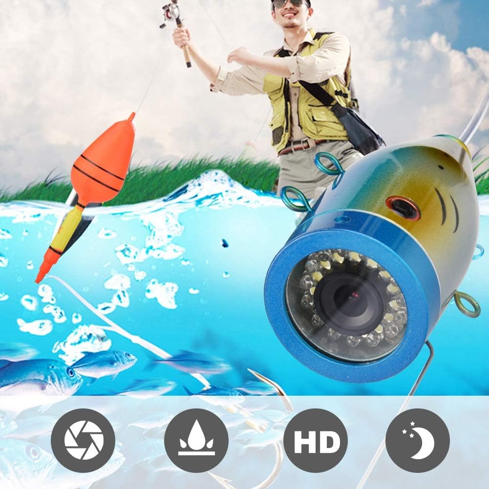 Bewinner Tragbare Unterwasserfischerkamera mit Tragetasche 9 Zoll TFT Monitor 30 LEDs 1000TVL HD Fis