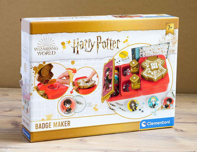 Clementoni 18669 Harry Potter Button-Maker, DIY Kreativspiel zum Herstellen von Pins mit magischen M