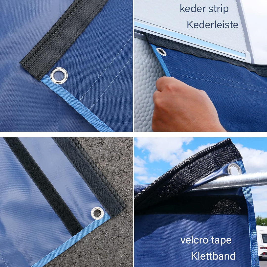 your GEAR Caravan Organizer – Hängeregal/Hakenleiste für Wohnwagen 45-140 cm | Varianten Pocket, Sho