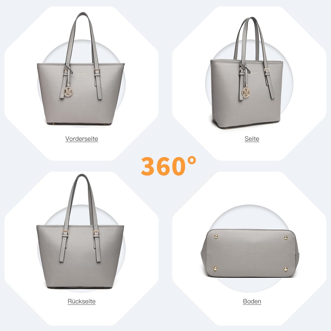 Miss Lulu Handtaschen Damen Shopper Tasche Damen Gross Tasche damen Gross Henkeltasche Shopper Damen