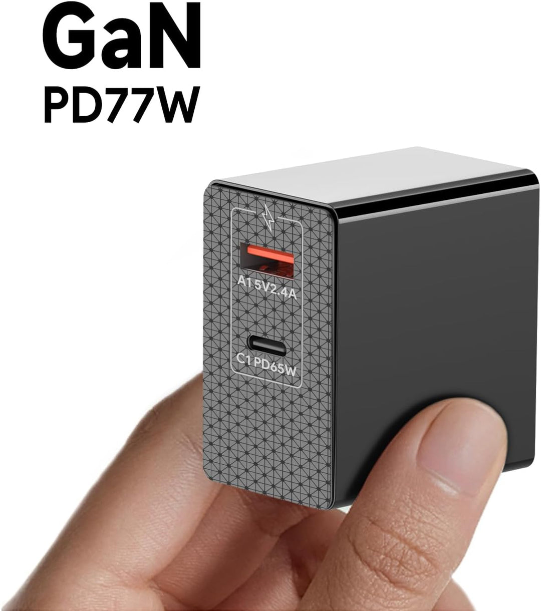 KFD USB C Ladegerät, GaN PD 65W Netzteil für DJI Neo Air 3S Mini 4K 2 SE, Avata 2 Mavic 3 Drones ADP