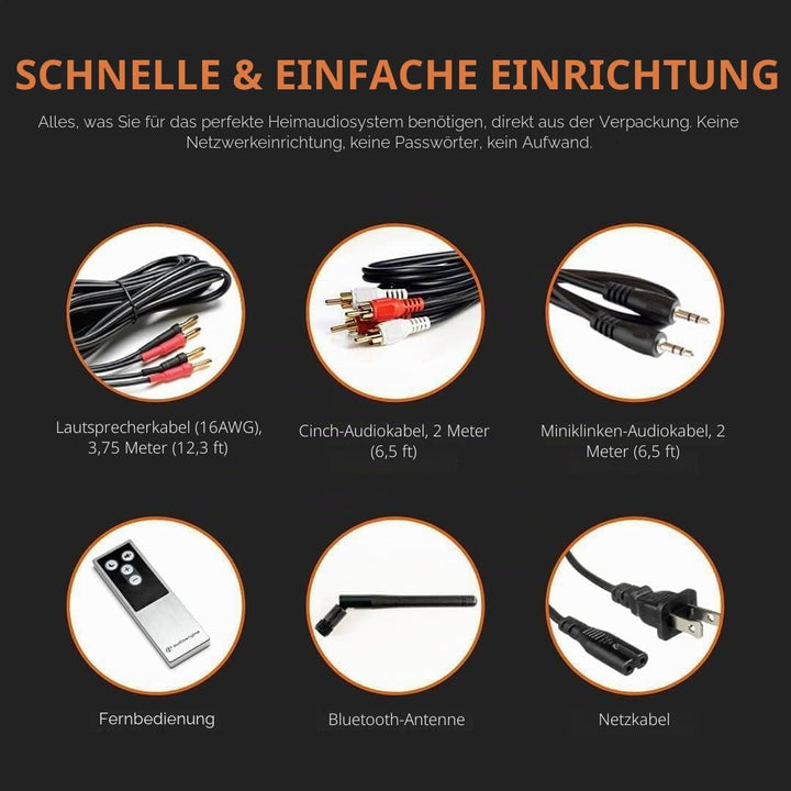 Audioengine Regallautsprecher - A5 150-W-Lautsprecher für Heimkinos und Studiomonitore A5 Wired Bamb