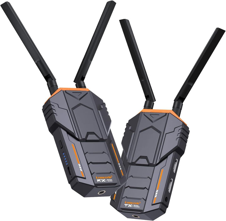 Drahtloses Videoübertragungs Set 200M, Lemorele Wireless Videoübertragungssystem 1080p60 Mit HDMI Lo