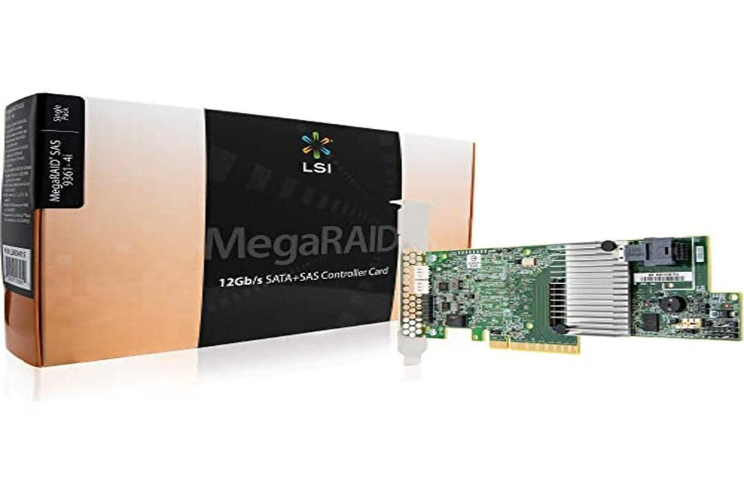 LSI Megaraid SAS/SATA 9361-4i SGL 4-Port intern 12GB/S, 05-25420-10, Schwarz