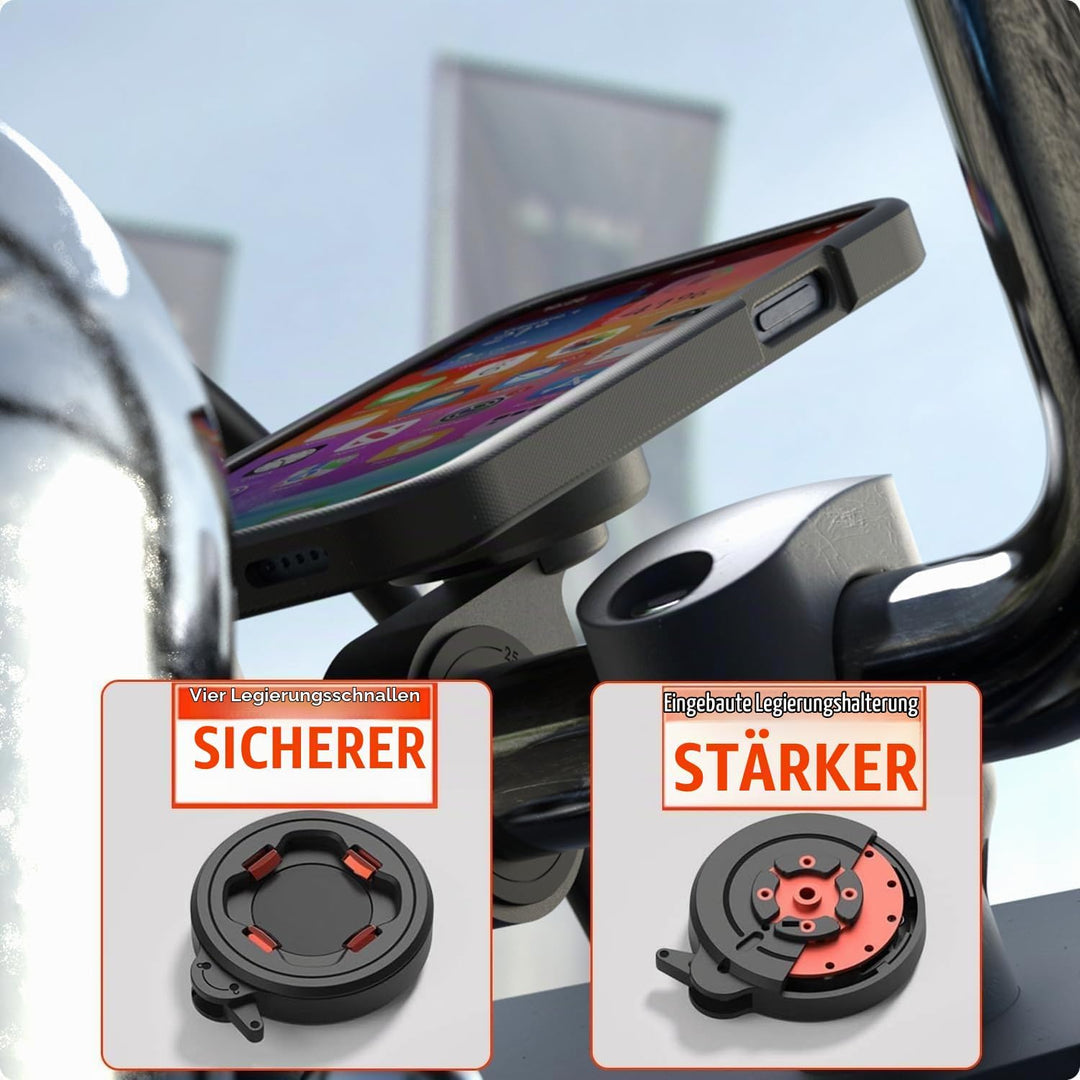 CQ Sincetop Handyhalterung Fahrrad, Motorrad Handyhalterung - Univeral Handy Fahrradhalterung, Stabi
