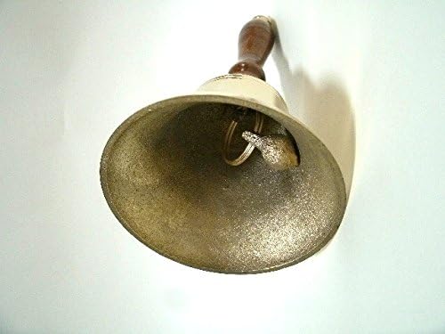 Tischglocke aus Messing antik 17 cm