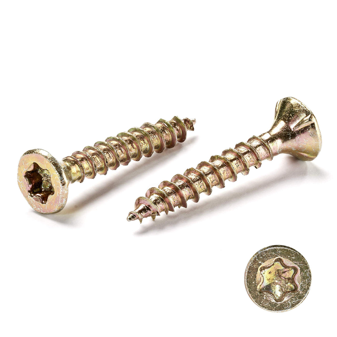 INNONEXXT® Premium Spanplattenschrauben | 3,0 x 20 mm | Fräsrippen | Cut-Spitze | Terrassenschrauben