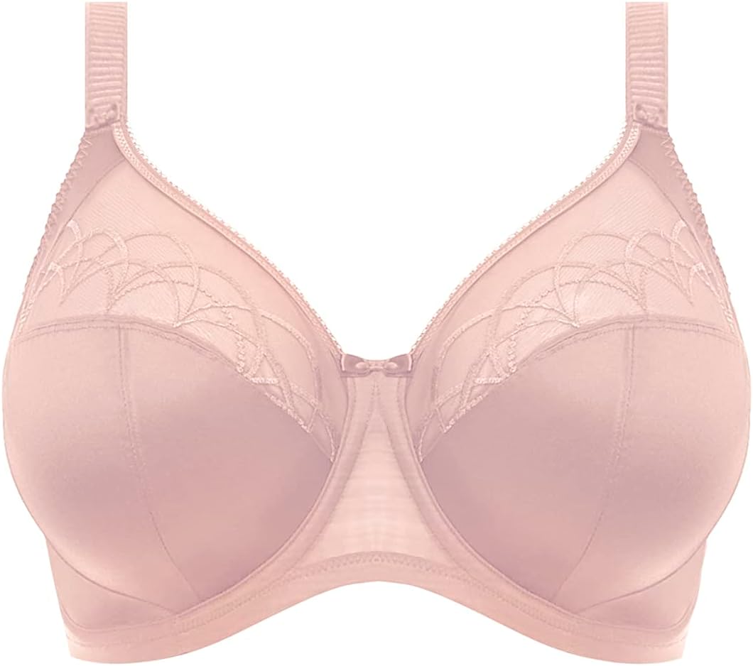 ELOMI Damen Cate Underwire Banded Full Cup Bra BH, Durchsichtig (34) 34HH Latte, (34) 34HH Latte