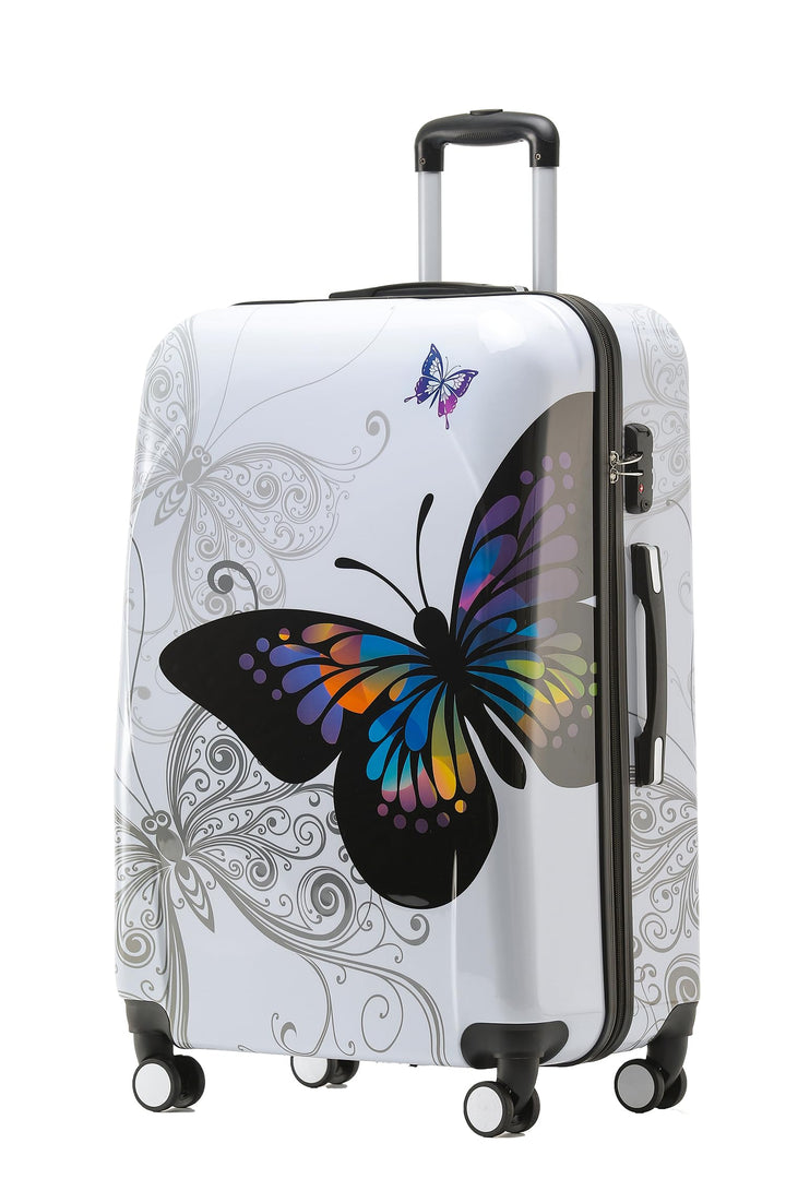 BEIBYE Reisekoffer Hartschalenkoffer Trolley Schloss Kombinationsschloss Polycarbonat Set XL-L-M-Bea