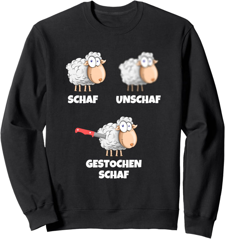 Schaf Unschaf Gestochen Schaf Lustiger Spruch Fotografen Sweatshirt