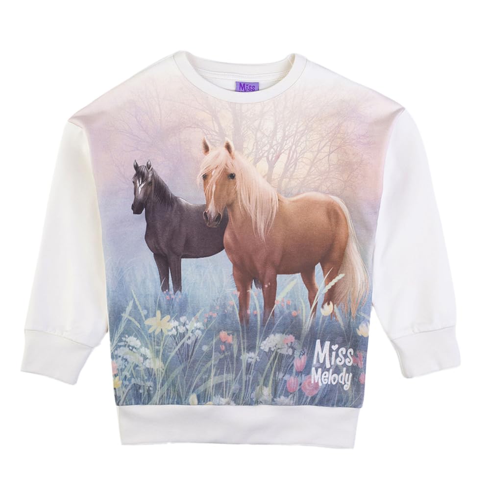 Miss Melody Sweatshirt 76087 weiss 140 Weiss, 140 Weiss