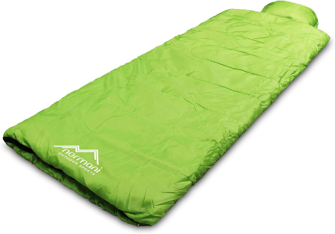 normani Einzel Schlafsack Pilotenschlafsack mit integriertem Kopfkissen Pilot/Limette Einheitsgrösse