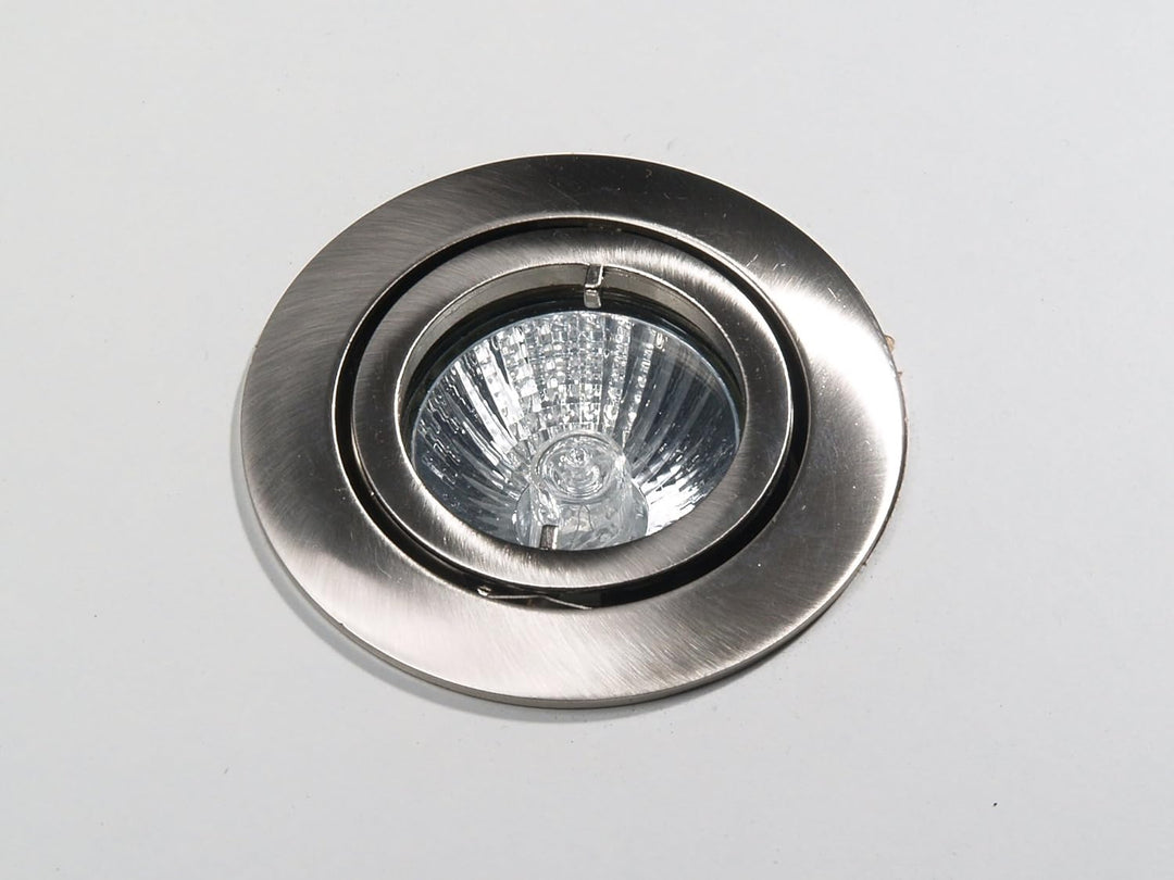 Kamilux 7 x Einbaustrahler/Spot Bajo in Edelstahl-gebürstet Optik 230V inkl. GU10 Fassung