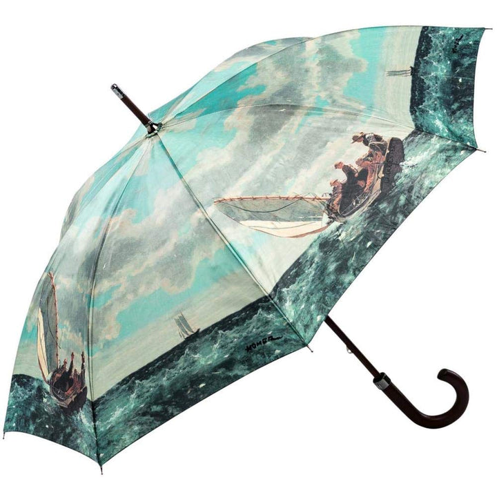 LUCKYWEATHER Regenschirm Stockschirm Damen/Herren Motiv Breezing Up I Stockregenschirm gross und sta