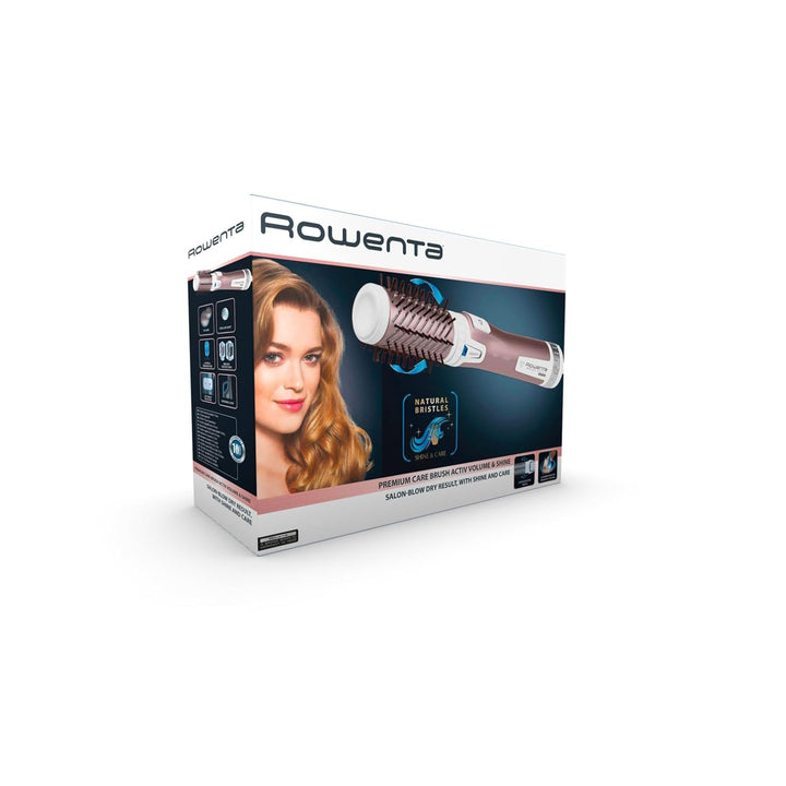 Rowenta Warmluftbürste CF9540 Brush Activ Premium Care | Mit Naturborsten | Kaschmir-Keratin-Beschic
