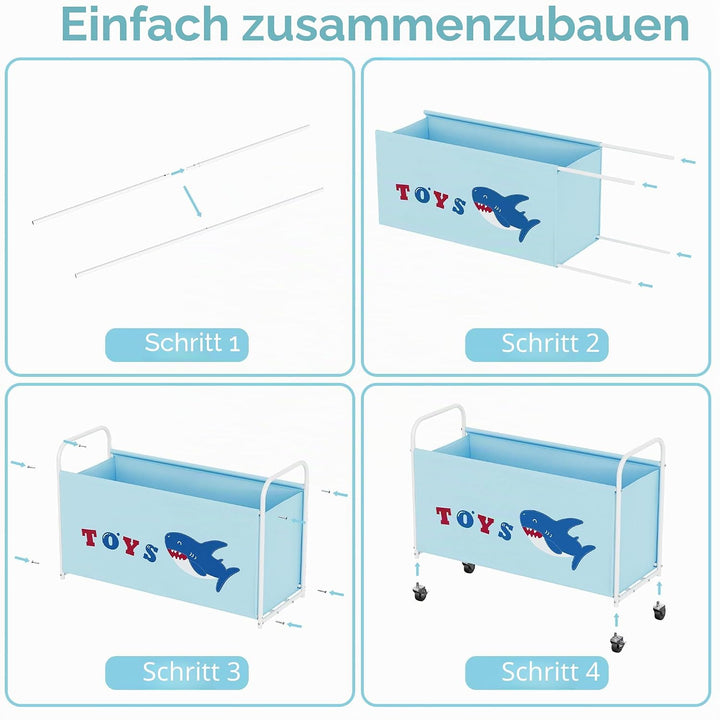 GRANNY SAYS Spielzeugkiste mit Rollen, Extra Gross Aufbewahrungsbox Kinder, Aufbewahrung Kinderzimme