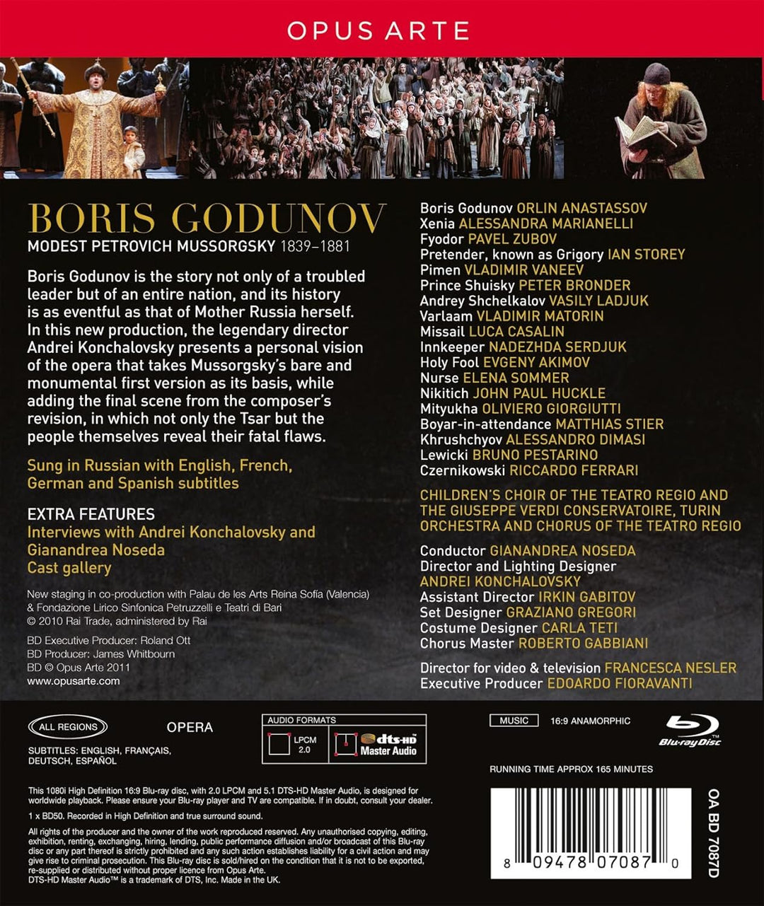 Mussorgsky: Boris Godunov, Blu-ray