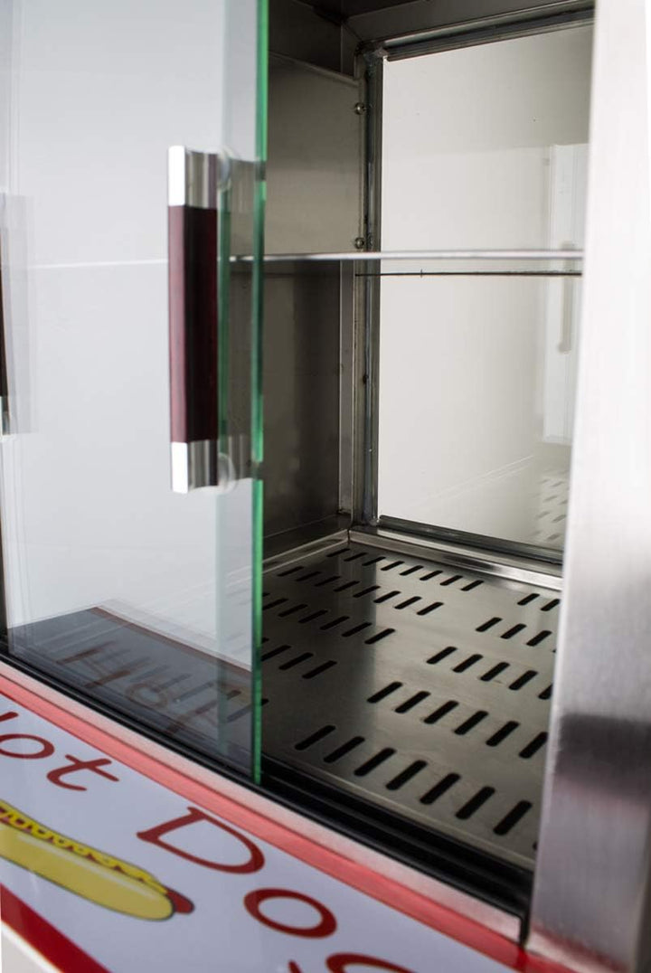 Beeketal 'HDS-2' Profi Gastro Edelstahl Hot Dog Steamer Maker zum Erhitzen und Warmhalten von ca. 10