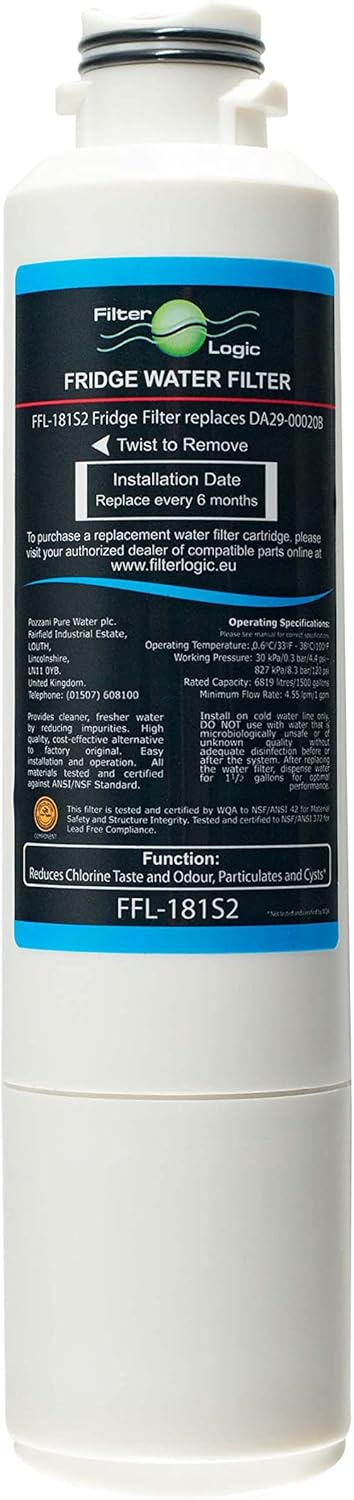FilterLogic FFL-181S2 | 2er Pack - Wasserfilter kompatibel mit Samsung DA29-00020B HAF-CIN/EXP HAF-C