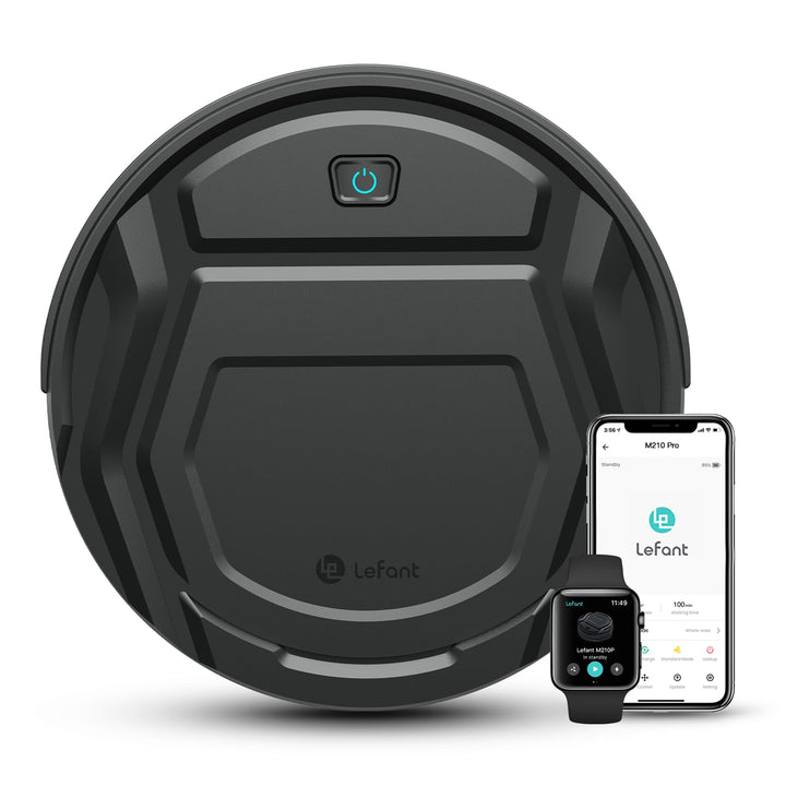 LEFANT Staubsaugerroboter, dünn, leise, WLAN, Bluetooth, Alexa-App, 6 Reinigungsmodi, Selbstladung,
