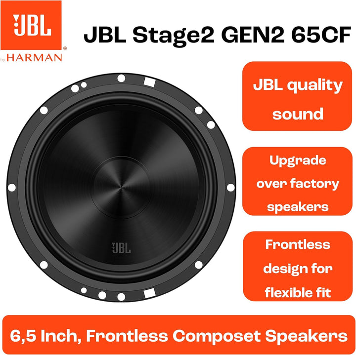 JBL Stage2 GEN2 65CF Komponenten Lautsprecher Auto 165mm (6,5 Zoll): von Harman Kardon Car HiFi mit
