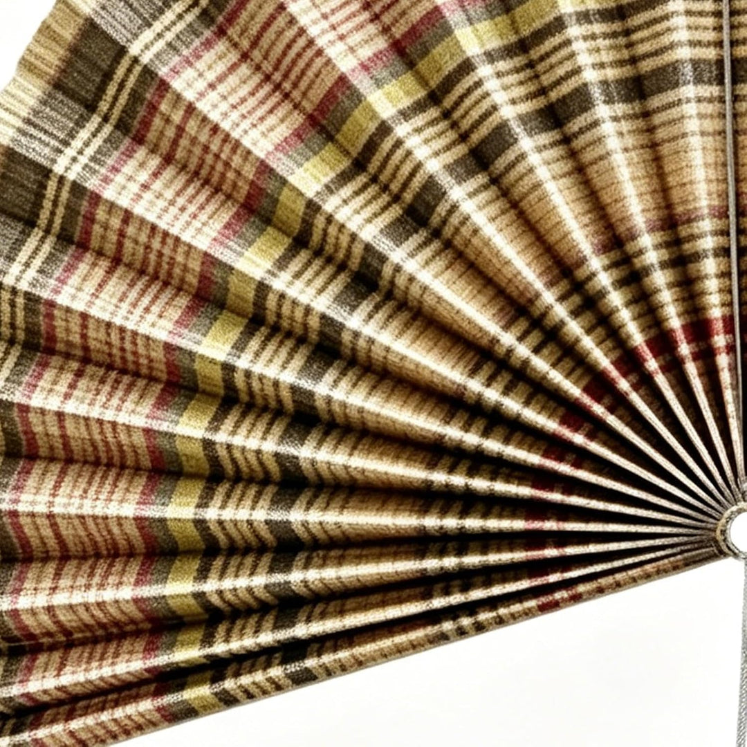 Fächer Wandkunst | ca. 102 cm grosse hängbare Wanddekoration | Fächer-Dekoration mit Quaste - für da