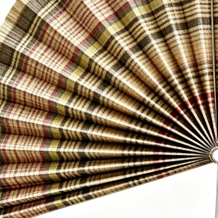 Fächer Wandkunst | ca. 102 cm grosse hängbare Wanddekoration | Fächer-Dekoration mit Quaste - für da