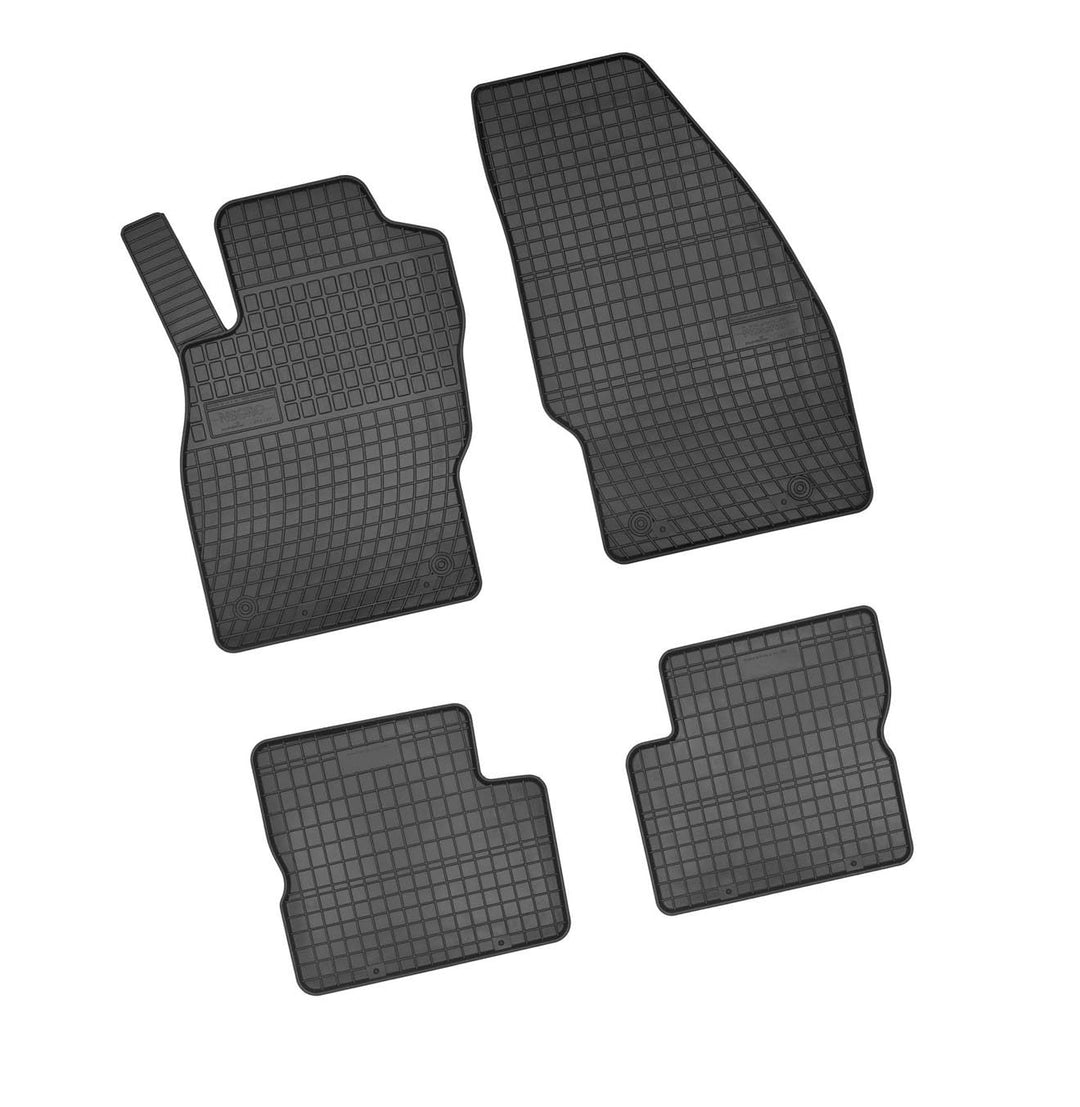 Bär-AfC OP09932 Gummimatten Auto Fussmatten Schwarz, Erhöhter Rand, Set 4-teilig, Passgenau für Opel