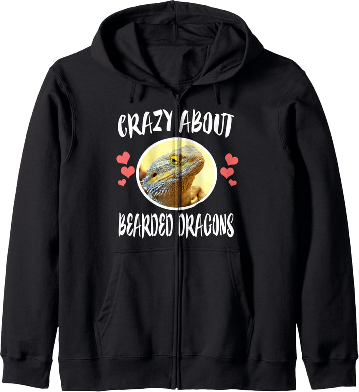 Crazy About Bartagamen. Kapuzenjacke