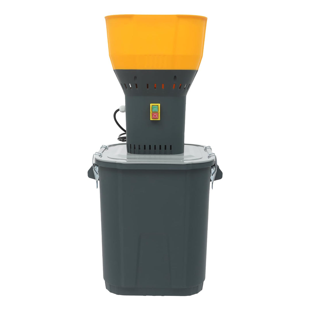 Elektrische Getreidemühle 1300W Schrotmühle 45L Futtermühle Orange | Kupfermotor mit 19000 U/Min, 5