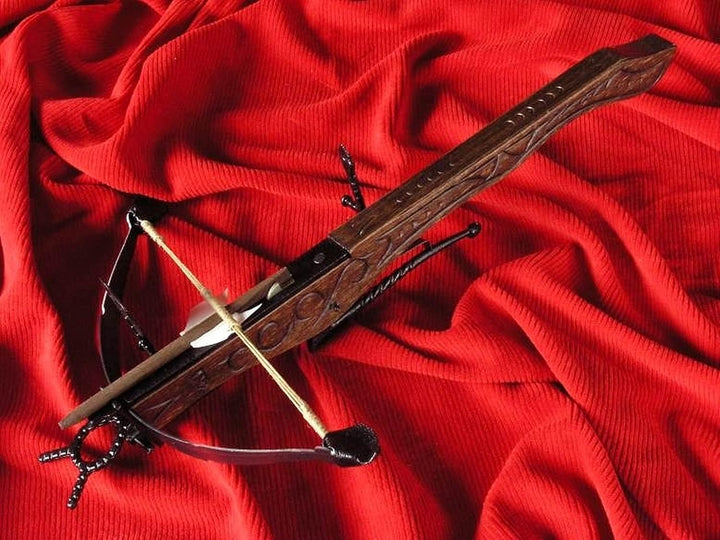 Dekorative Holzarmbrust XV. Jahrhundert AG0F.01 Ritterarmbrust Mittelalterliche Armbrust für histori
