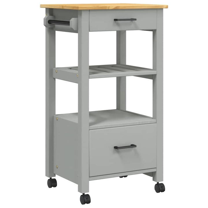 vidaXL Küchenwagen, Servierwagen mit viel Stauraum, Beistellwagen für Küche Wohnzimmer Badezimmer, T
