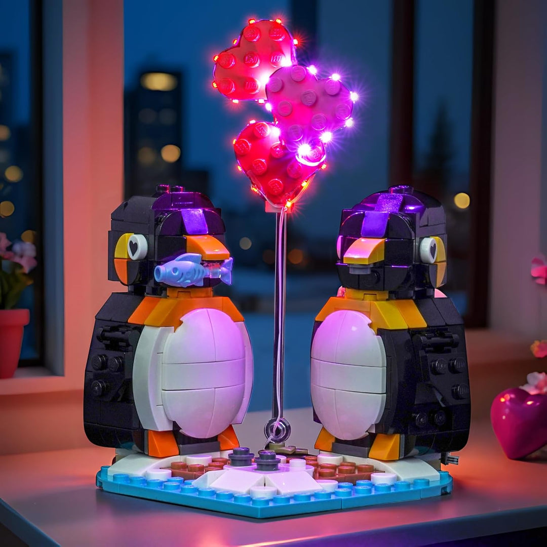 Led Licht Set Kompatibel mit Lego 40886 Penguins in Love (Kein Modell), Dekorationsbeleuchtungsset C