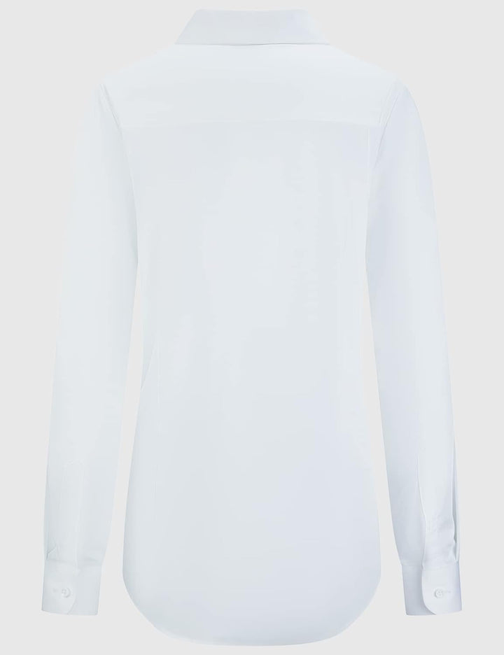 Tapata Damen Button Down Shirts Klassisch Fit Lange Ärmel Blusen Stretch Tops für Arbeit Business Ca