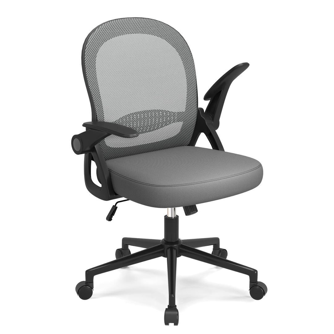 naspaluro Bürostuhl, Ergonomischer Schreibtischstuhl mit Atmungsaktiv Netzbespannung, Hochklappbare