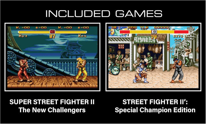 My Arcade Super Street Fighter II Pocket Player Pro tragbares Gaming-System (2 Spiele in 1)