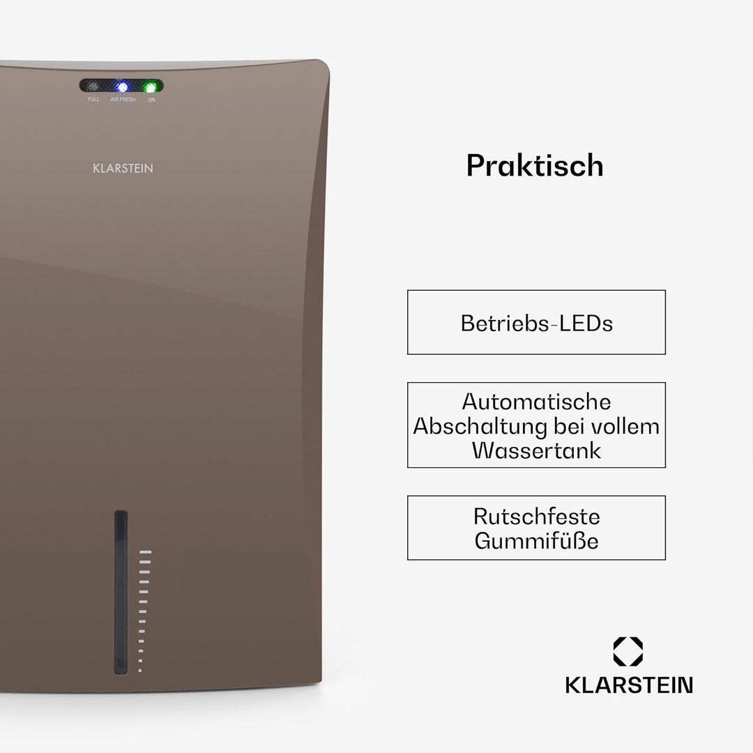 Klarstein Drybest 2000 2G Luftentfeuchter - 700 ml/Tag Raumentfeuchter, Dehumidifier mit 70 W Leistu