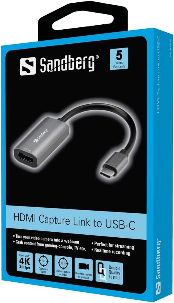 Sandberg HDMI Capture Link to USB-C
