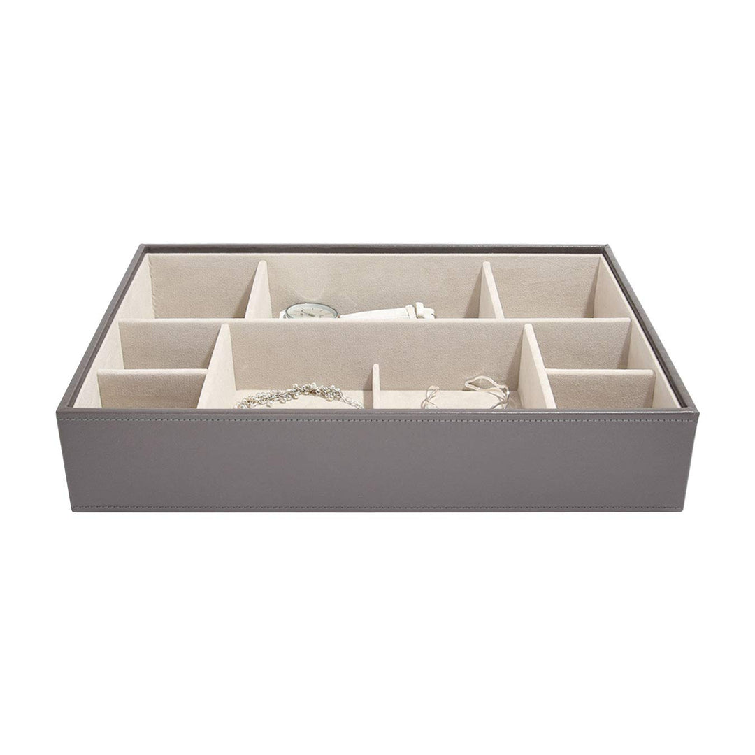 Stackers – Schmuckbox, besonders Tief, 11 Fächer, mink, 36 x 25 x 7 cm, Mink