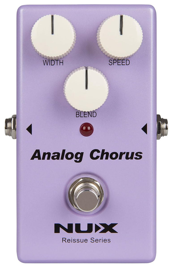 Nux Analog Chorus Pedal, E-Gitarren Effektpedal (Effektsteuerung mit Reglern für Breite, Geschwindig