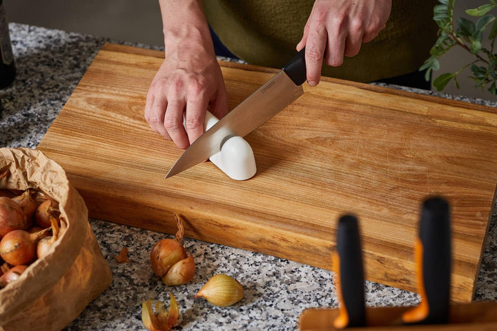Fiskars Kochmesser, Gross, Functional Form, Gesamtlänge: 32 cm, Japanischer Edelstahl/Kunststoff, 10