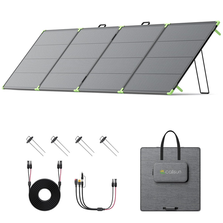 N-Type 16BB 500W Faltbare Bifazial Solarpanel,Callsun Tragbares Monokristallines Solarmodule,Tragbar