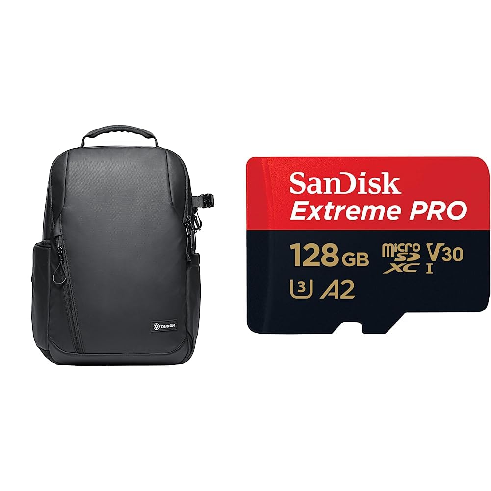 TARION Kamerarucksack, Wasserdicht Fotorucksack SLR Kameratasche Kamera Rucksack & SanDisk Extreme P
