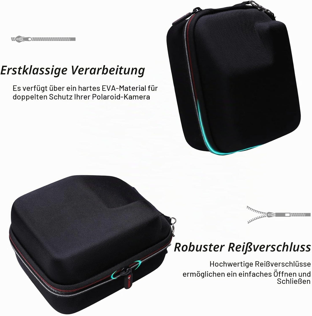XANAD Tasche für Kamera, kompatibel für Polaroid Now Gen 2 / Polaroid i Type Sofortbildkamera (Grau)